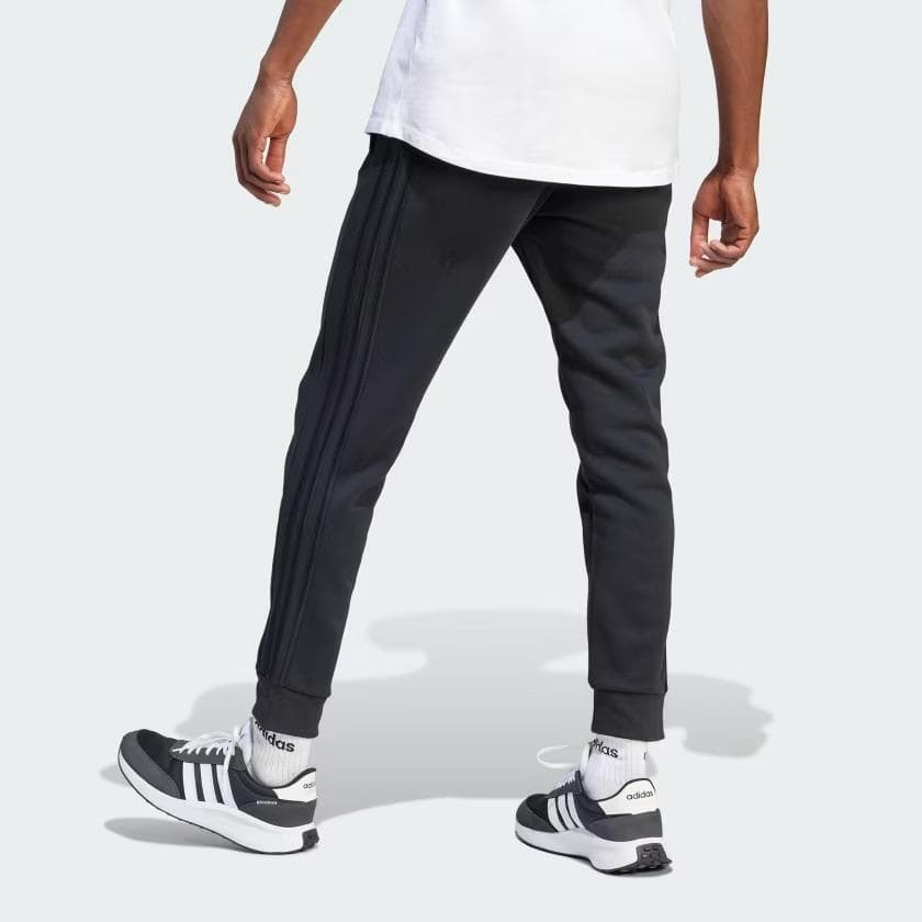 Adidas Essentials Fleece 3-Stripes Tapered Cuff Pants Men's Athletic Sweatpants - Thumbnail 2