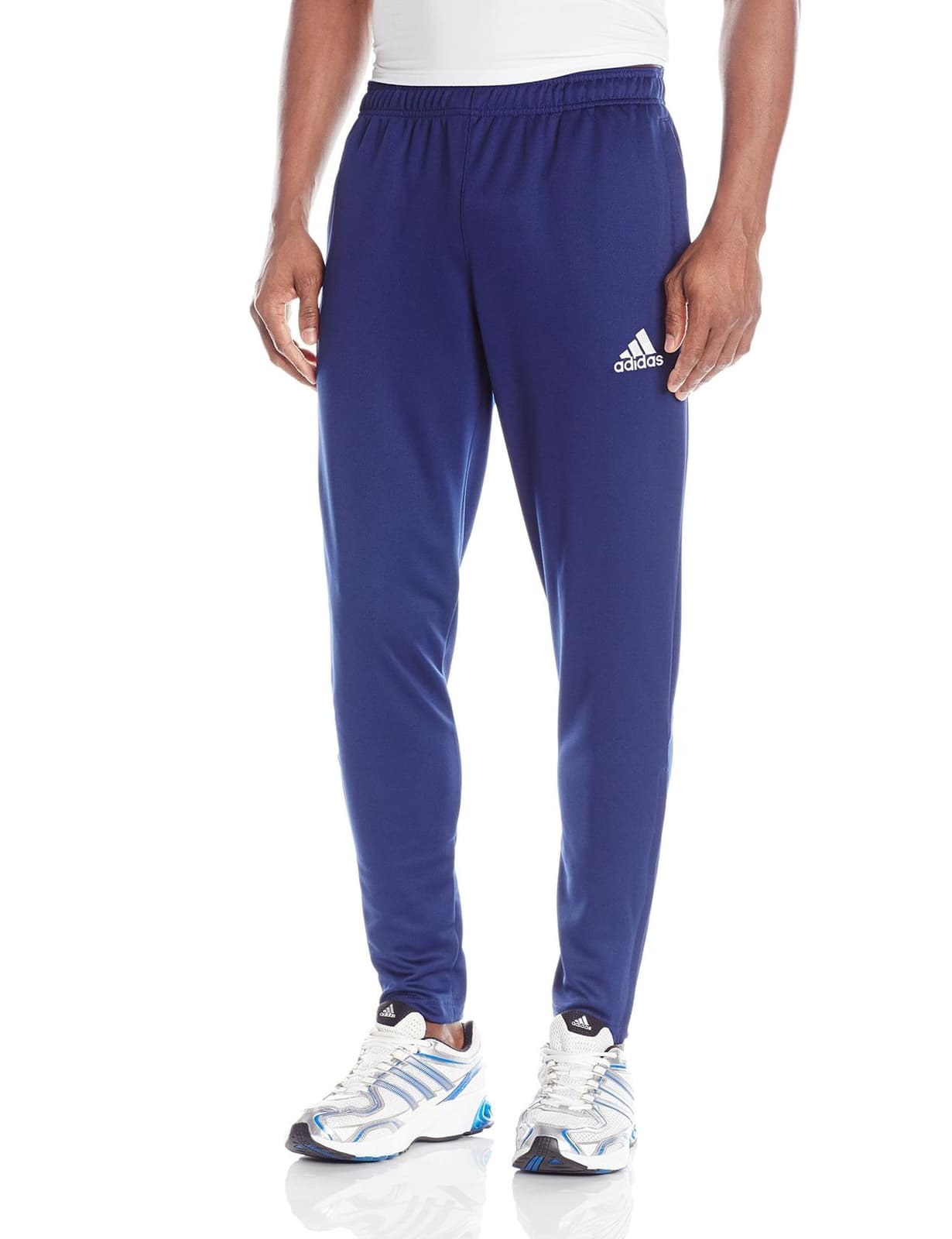 adidas Men's Core Woven Polyester Blend Track Pants Blue X-Large $65 Value - Thumbnail 6