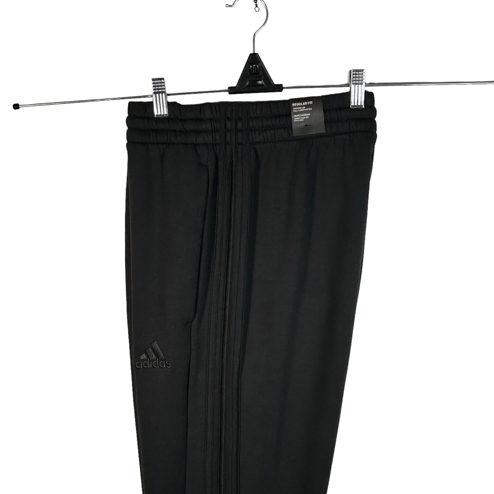 Adidas Essentials Fleece 3-Stripes Tapered Cuff Pants Men's Athletic Sweatpants - Thumbnail 23