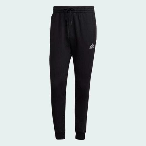 Adidas Men's Essentials Feel Cozy Jogger Fleece Pants Large $60 Value Black - Thumbnail 3