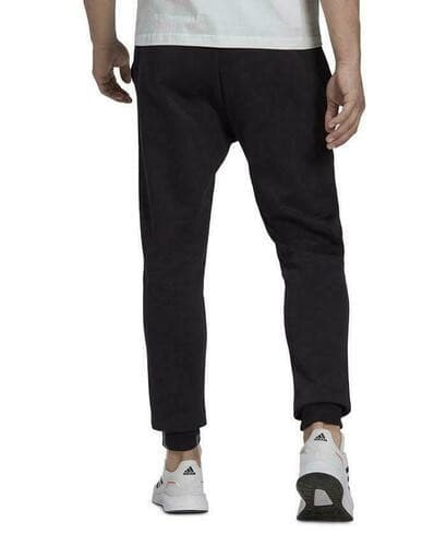 Adidas Men's Essentials Feel Cozy Jogger Fleece Pants Large $60 Value Black - Thumbnail 2
