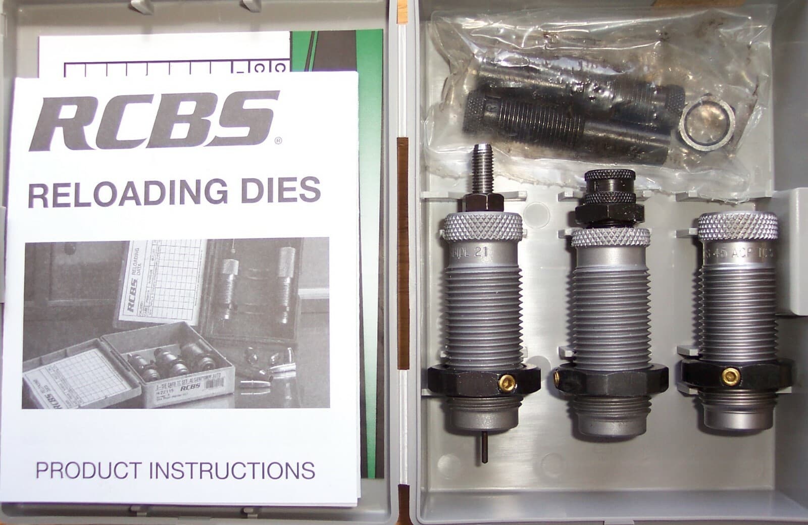 RCBS .45 ACP/AR/GAP TC Carbide 3 Die Reloading Set No. 18915 - Thumbnail 4