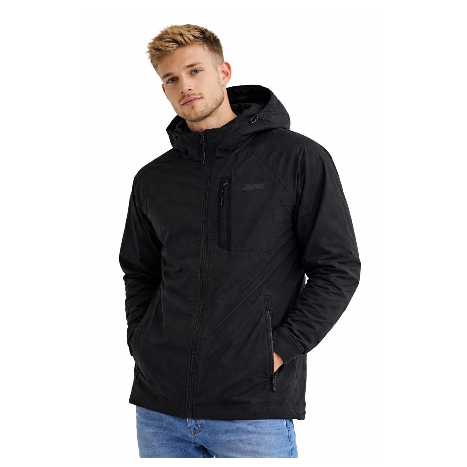 Reebok Men's Gridded Texture Hooded Performance Running Jacket Large $135 Value
