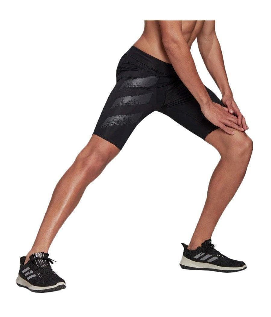 Adidas Men's Saturday Night Aeroready Training Tights Shorts Black 2XL - Thumbnail 3