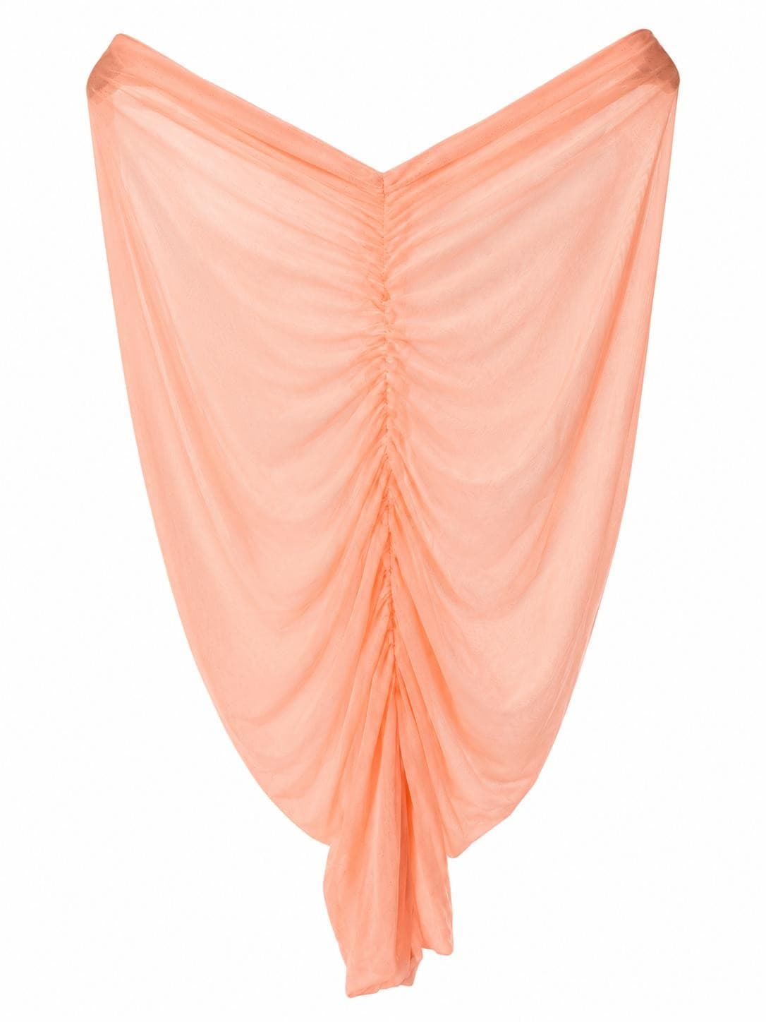 Sunshine 79 Maximal Mesh Sheer Ruched Skirt Cover Up Swim X-Large $90 Value - Thumbnail 13