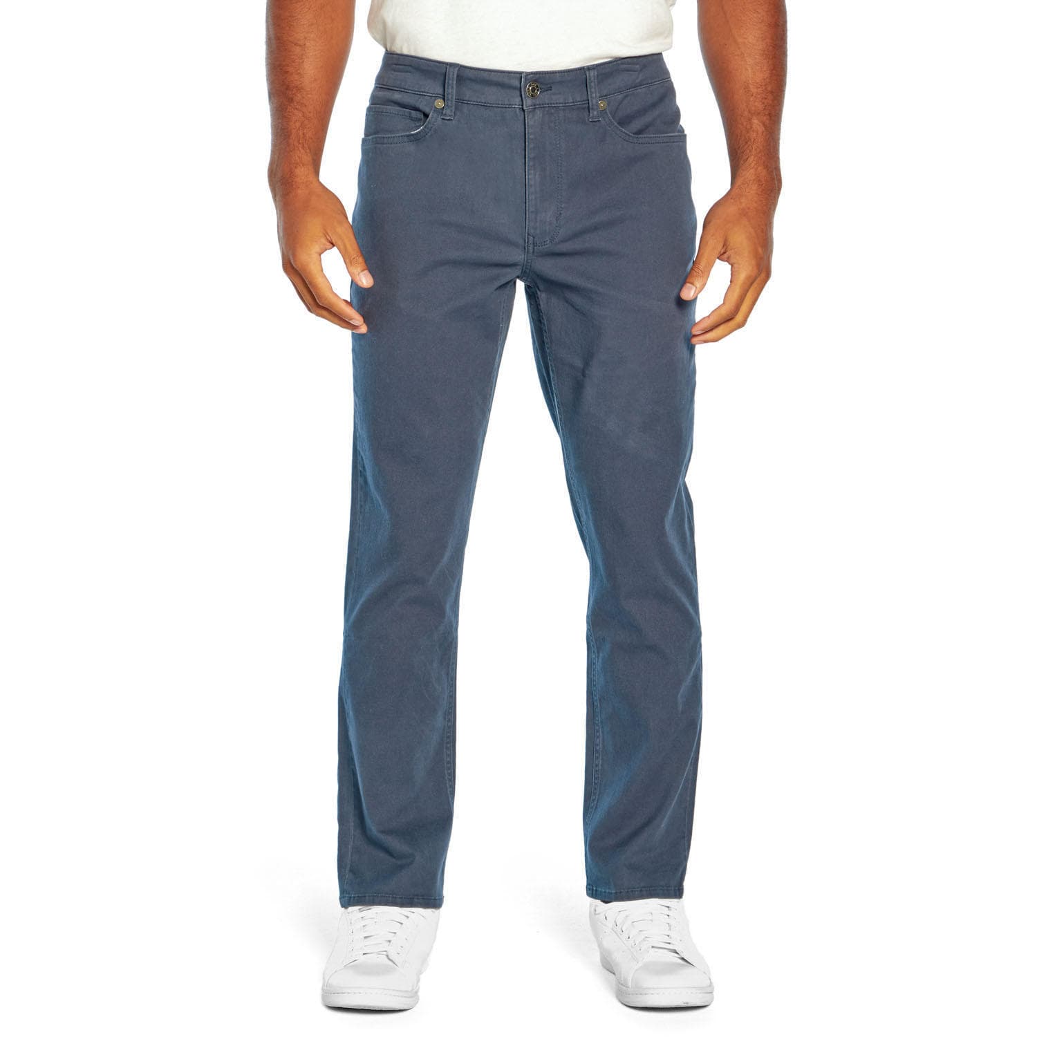 GAP Men's Stretch Slim 5 Pocket Twill Pants Mood Indigo Blue Size 34x32 - Thumbnail 6