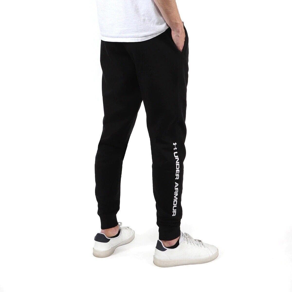 Under Armour Men's UA Rival Fleece Graphic Joggers Pants Black X-Large 2XL - Thumbnail 3