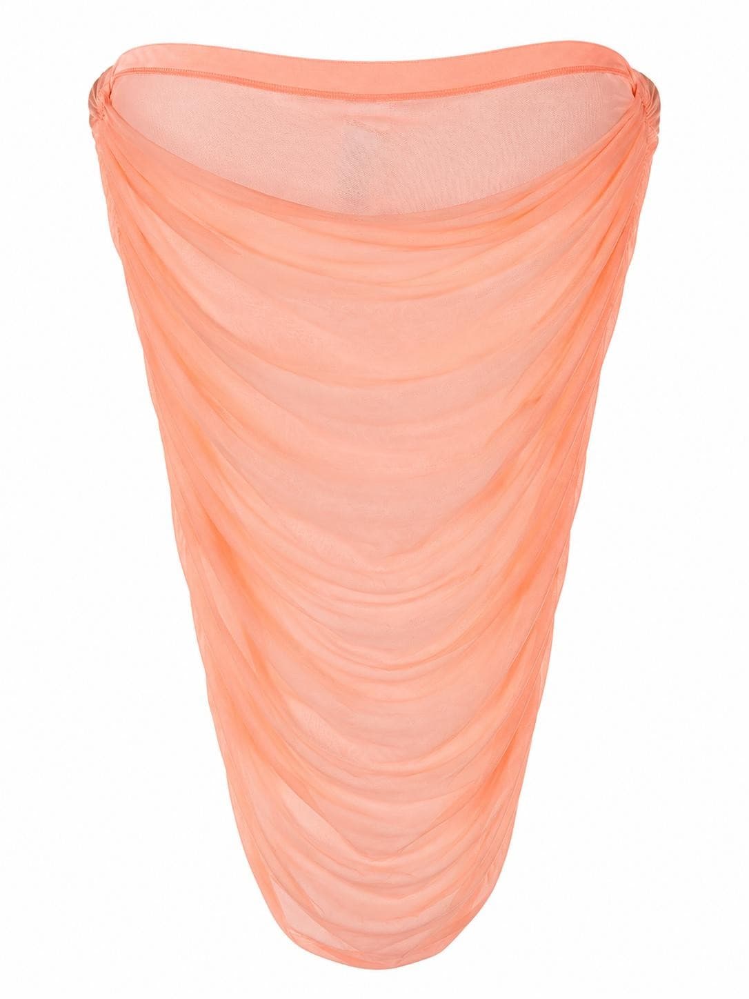 Sunshine 79 Maximal Mesh Sheer Ruched Skirt Cover Up Swim X-Large $90 Value - Thumbnail 12