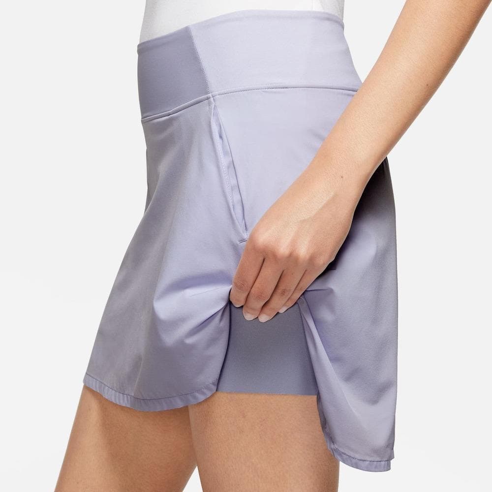Nike Women’s Dri-Fit Bliss Mid-Rise Training Skort Oxygen Purple Large $80 Value - Thumbnail 2