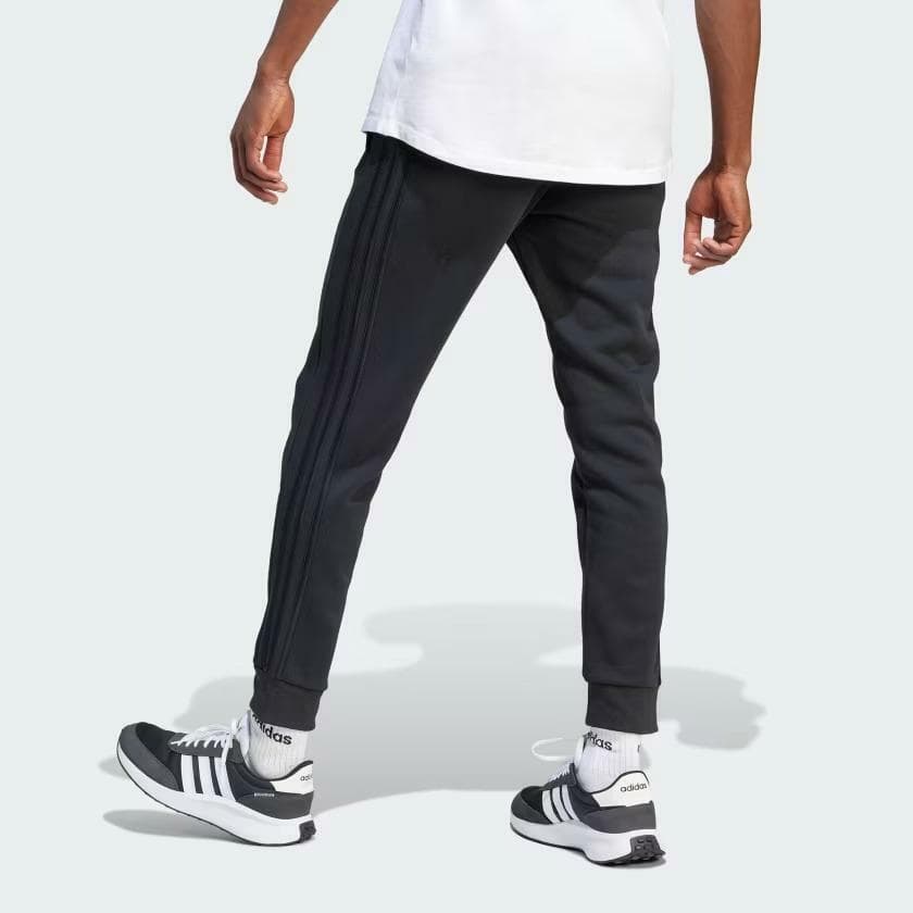Adidas Essentials Fleece 3-Stripes Tapered Cuff Pants Men's Athletic 3XLT - Thumbnail 3