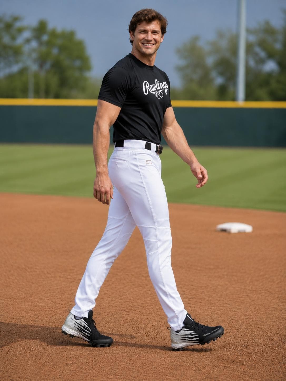 Rawlings Men's Gold Collection Series Tapered Leg Baseball Pants Large White - Thumbnail 5
