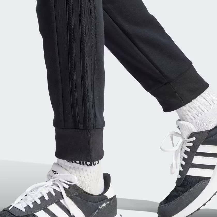 Adidas Essentials Fleece 3-Stripes Tapered Cuff Pants Men's Athletic 3XLT - Thumbnail 7
