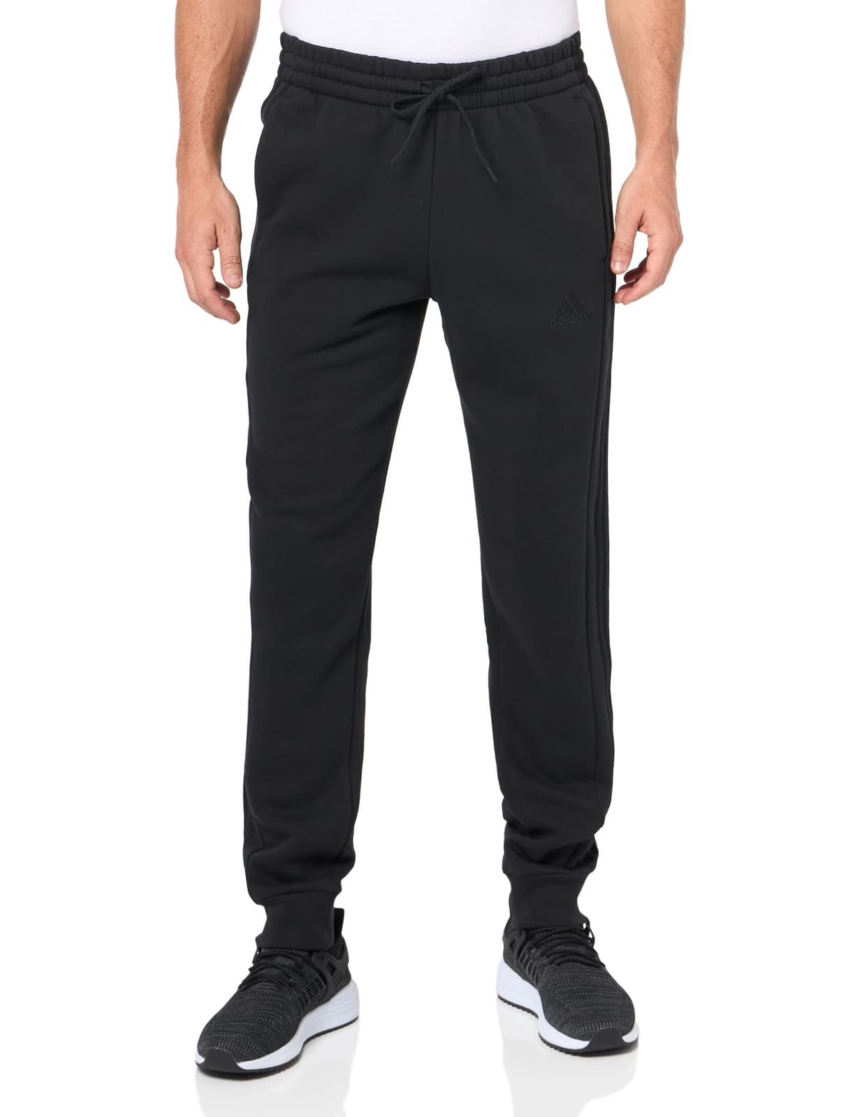 Adidas Essentials Fleece 3-Stripes Tapered Cuff Pants Men's Athletic 3XLT - Thumbnail 2