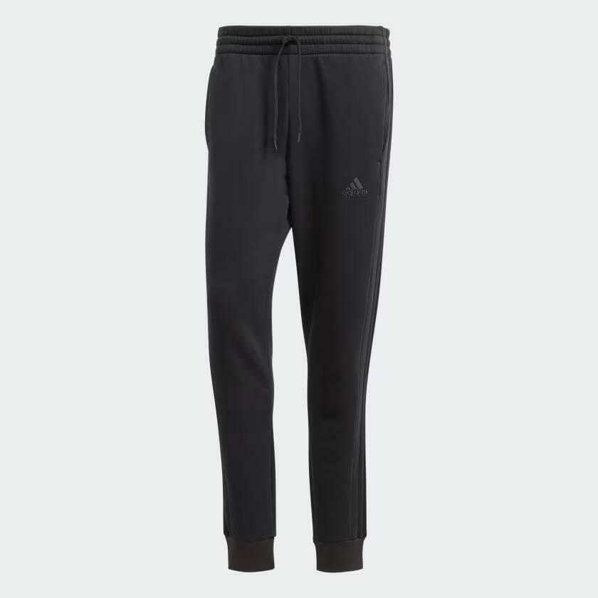 Adidas Essentials Fleece 3-Stripes Tapered Cuff Pants Men's Athletic 3XLT - Thumbnail 9