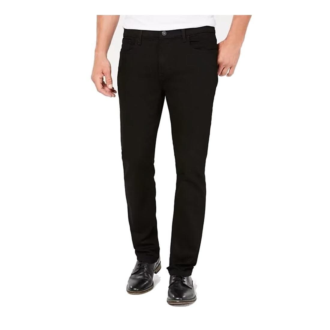 Tommy Hilfiger Men's THD Straight Leg Stretch Fit Jeans 42 x 30 Black $90 Value - Thumbnail 11