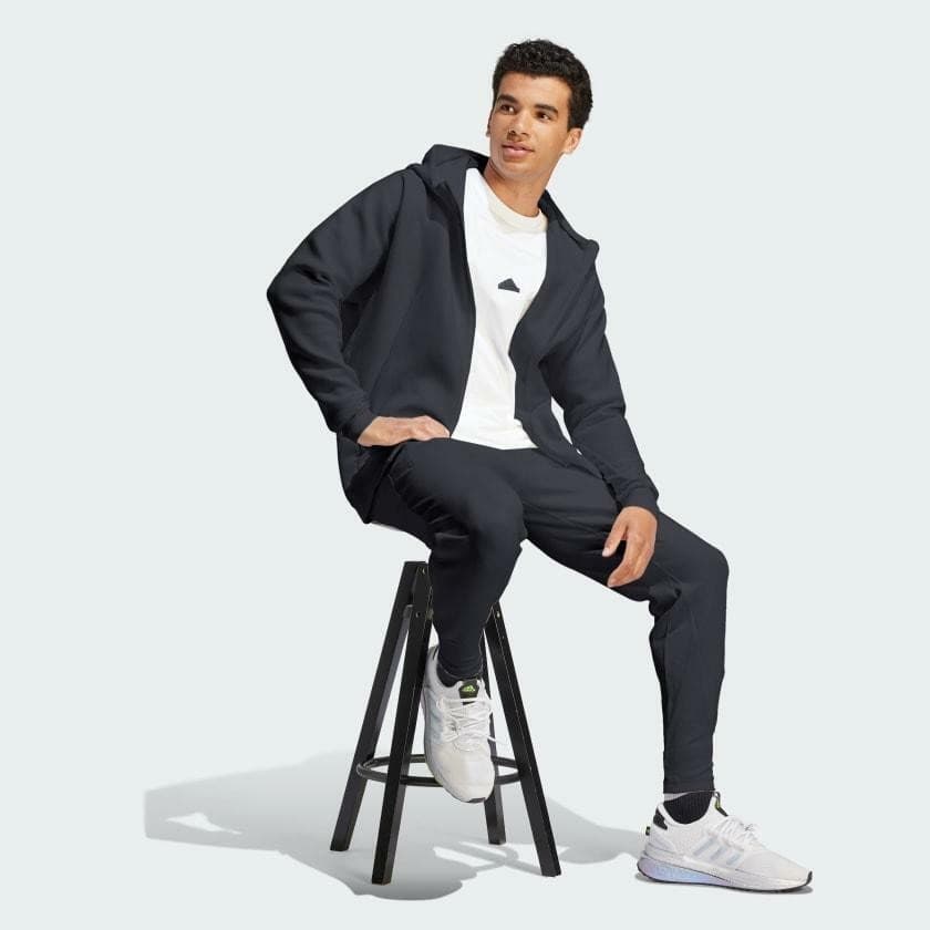 adidas Men's Z.N.E. Premium Full Zip Hooded Fleece Hoodie Jacket Large Tall - Thumbnail 6