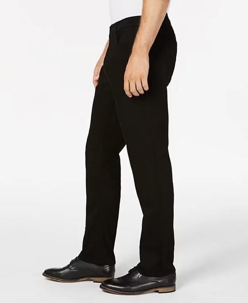 Tommy Hilfiger Men's THD Straight Leg Stretch Fit Jeans 42 x 30 Black $90 Value - Thumbnail 2