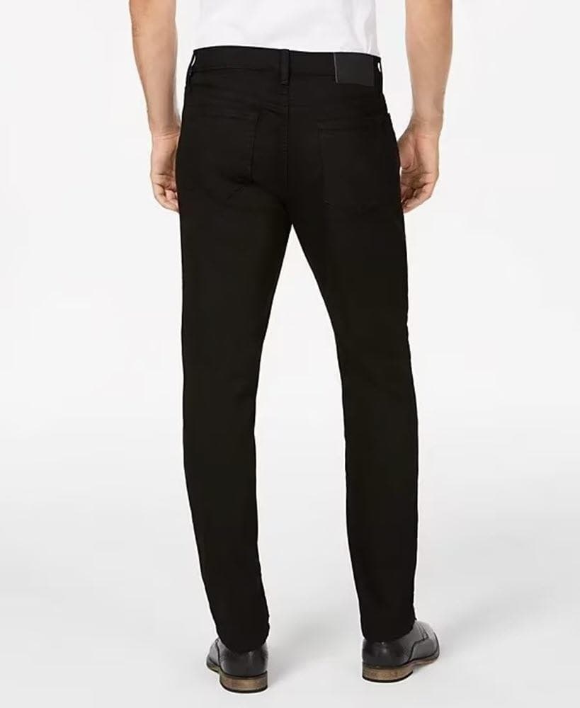 Tommy Hilfiger Men's THD Straight Leg Stretch Fit Jeans 42 x 30 Black $90 Value - Thumbnail 3