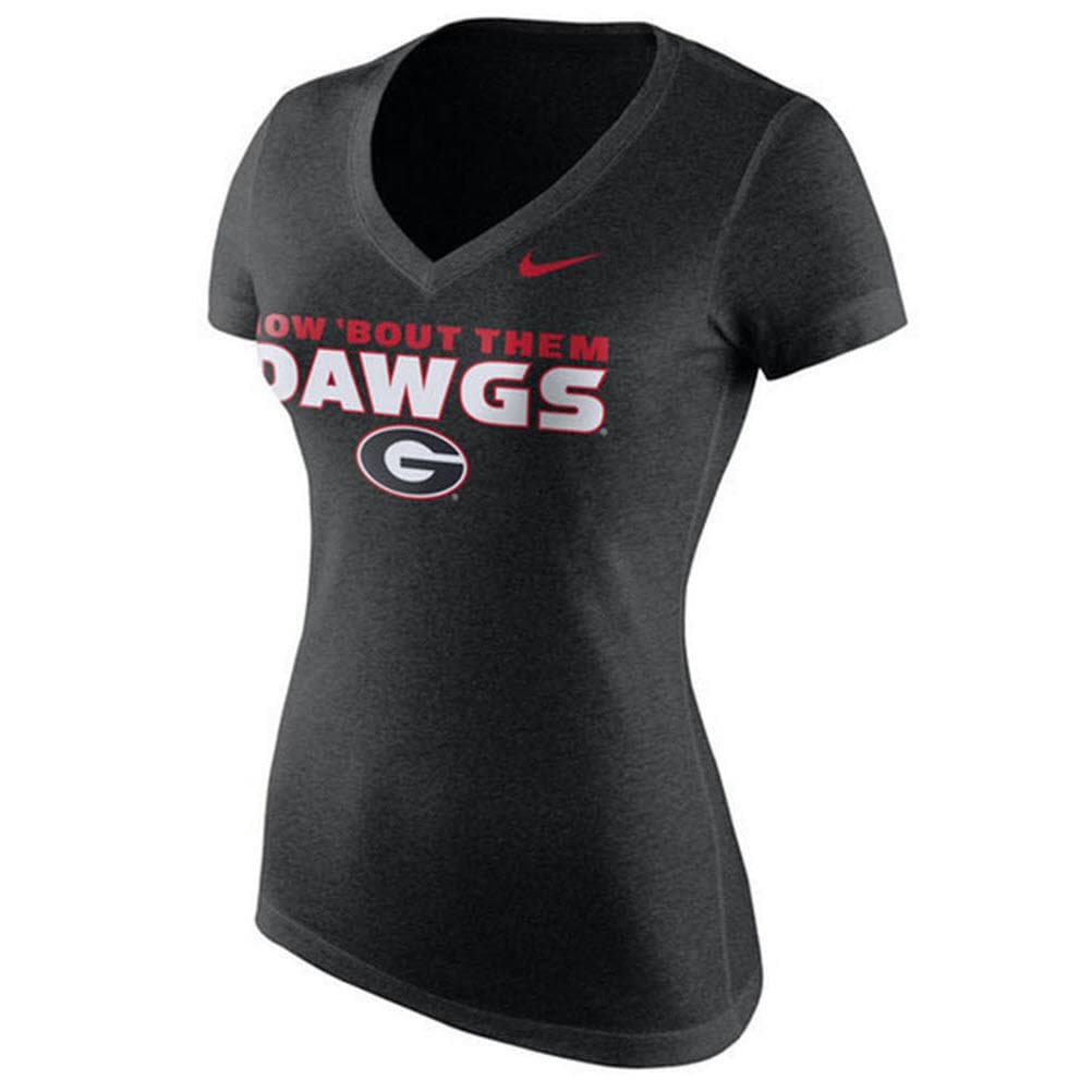 Nike Women's Georgia Bulldogs Triblend Local Dawgs T-shirt Black Medium