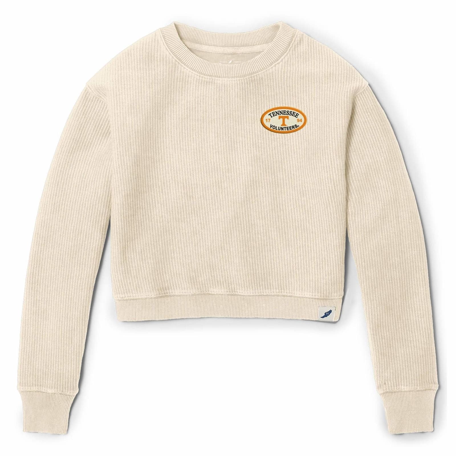 League Women's Tennessee Volunteers Timber Cropped Top Vanilla Medium X-Large - Thumbnail 2