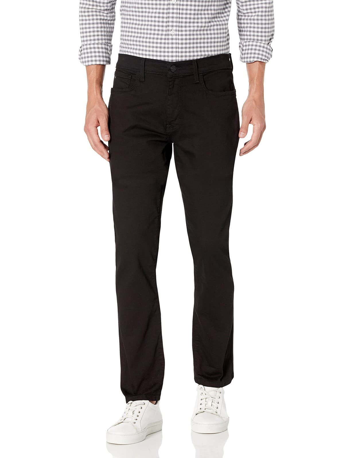 Tommy Hilfiger Men's THD Straight Leg Stretch Fit Jeans 42 x 30 Black $90 Value - Thumbnail 4