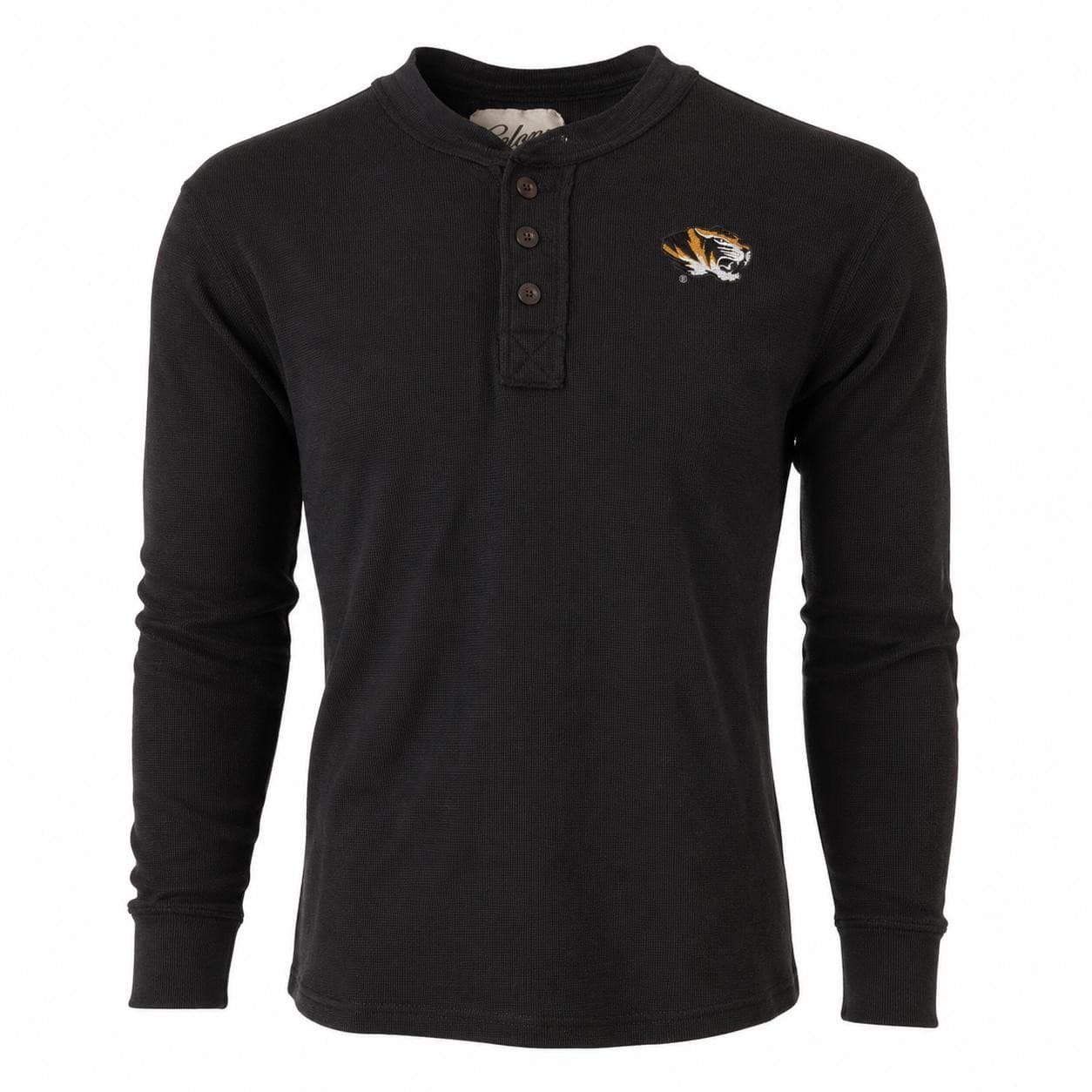 Colony Men's Missouri Tigers Waffle Thermal Henley Shirt Black Large $54 Value - Thumbnail 6