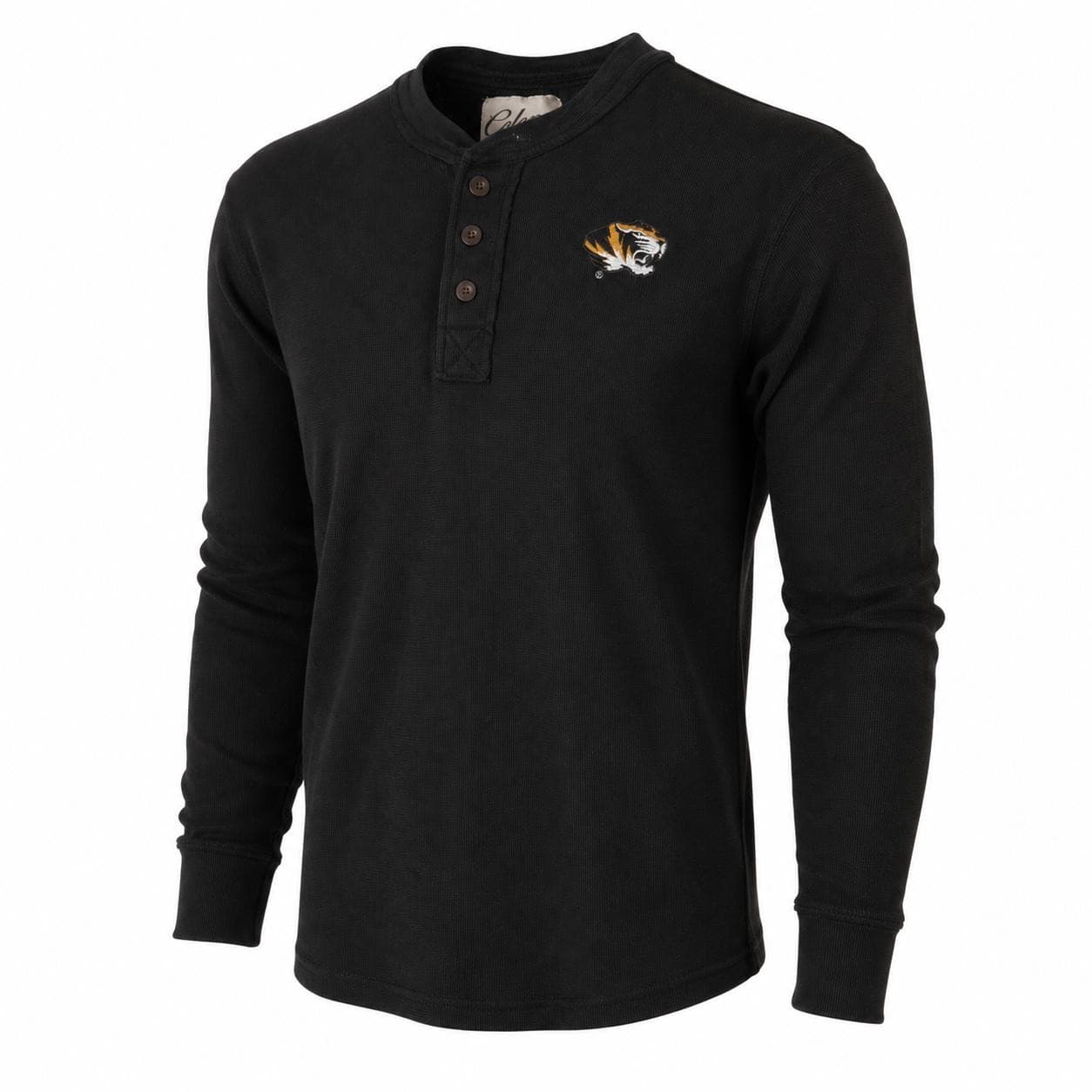Colony Men's Missouri Tigers Waffle Thermal Henley Shirt Black Large $54 Value - Thumbnail 5