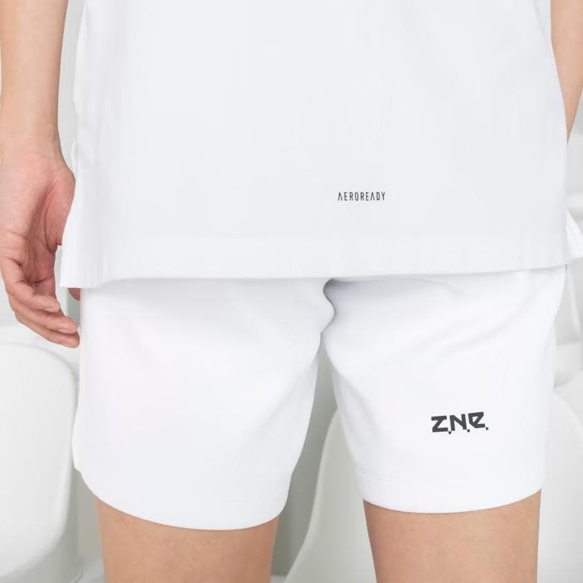 Adidas Men's Z.N.E. Premium Athletic Fleece Shorts 3XL White $75 Value - Thumbnail 3