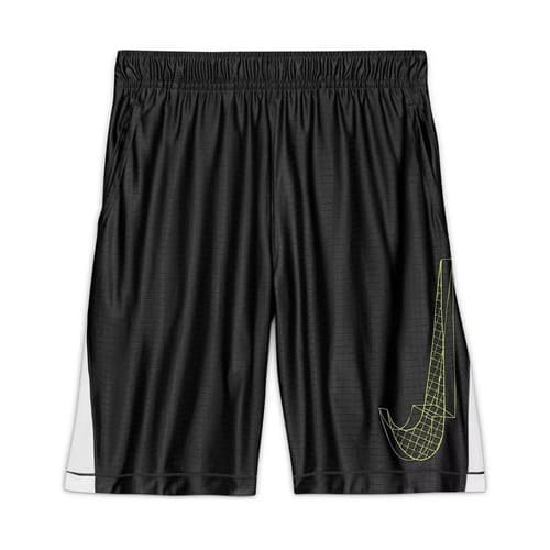 Nike Boy's Dri-Fit Graphic Athletic Training Shorts Black Large Medium - Image 1