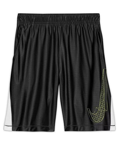 Nike Boy's Dri-Fit Graphic Athletic Training Shorts Black Large Medium - Thumbnail 7