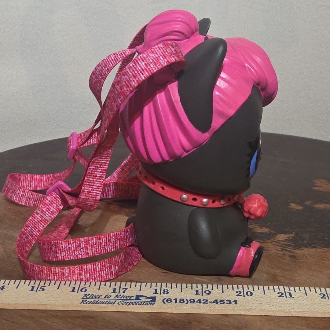 LOL Surprise Biggie Pet Pink Spicy Kitty 7” Tall Coin Bank Backpack Toy - Thumbnail 2