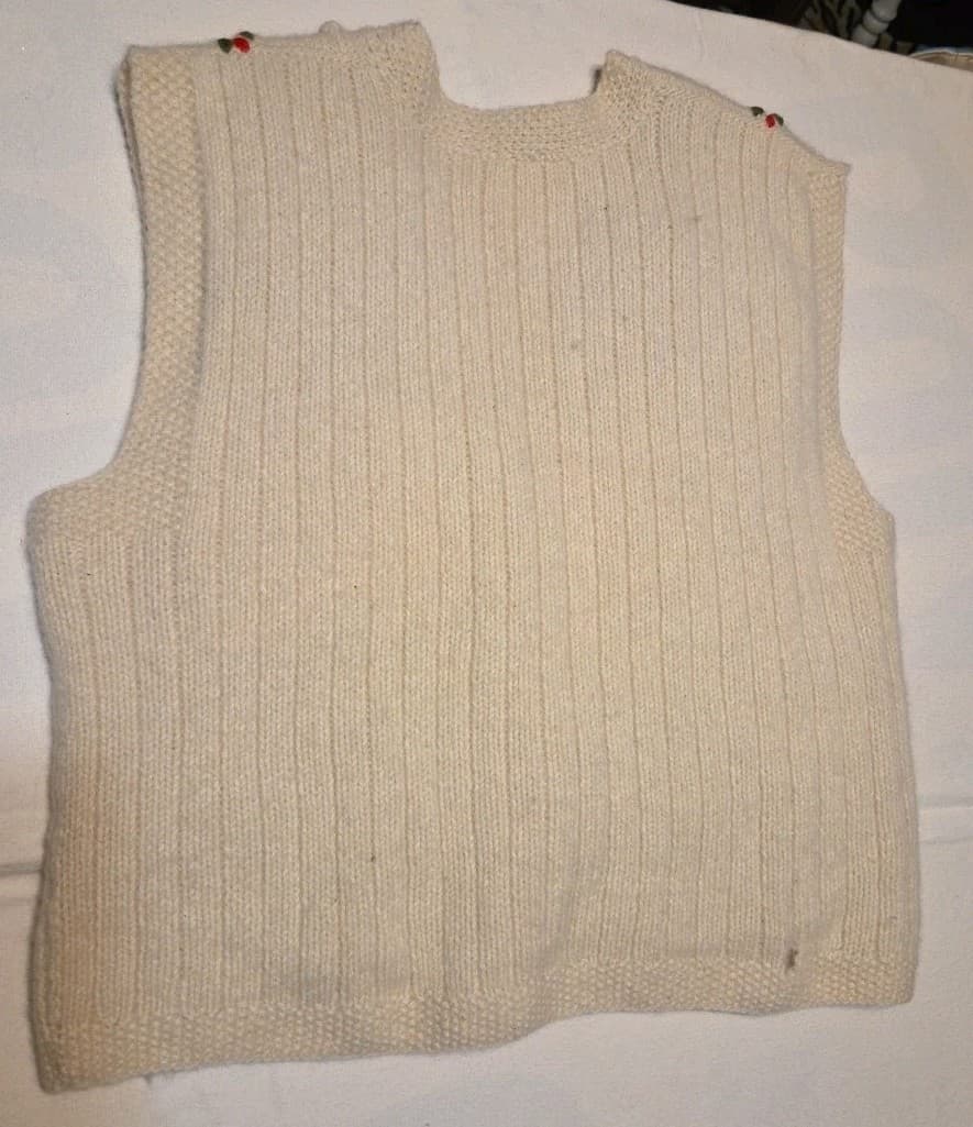 Vintage Knitted Pure Wool Cardigan By Blarney Woonlen Mills - Thumbnail 3
