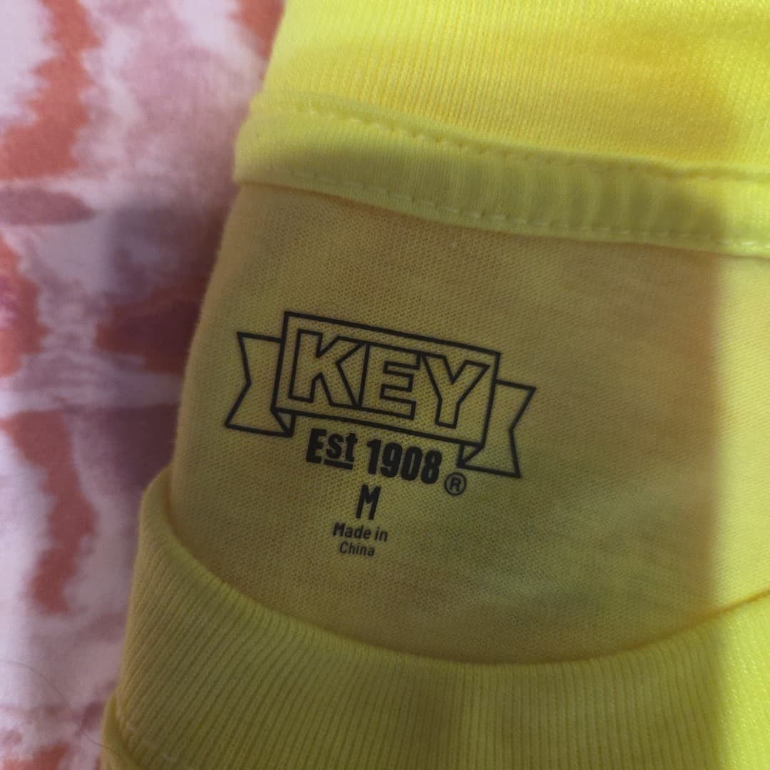 2 KEY MEN'S HI VIS YELLOW & ORANGE SAFETY T-SHIRTS Size MED - Thumbnail 8