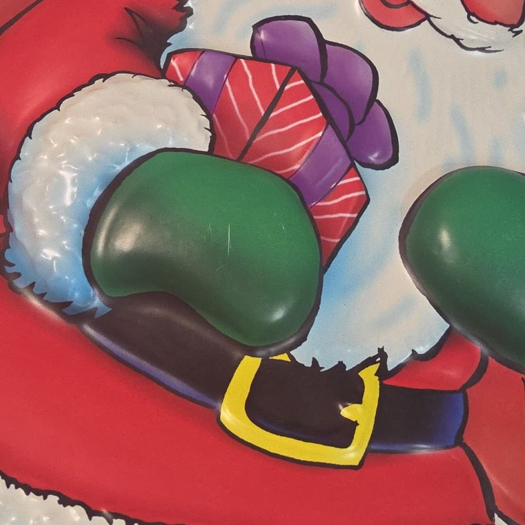 3 Vintage 20" Molded Plastic 3D Christmas Wall Decoration BELLS SANTA FROSTY - Thumbnail 12