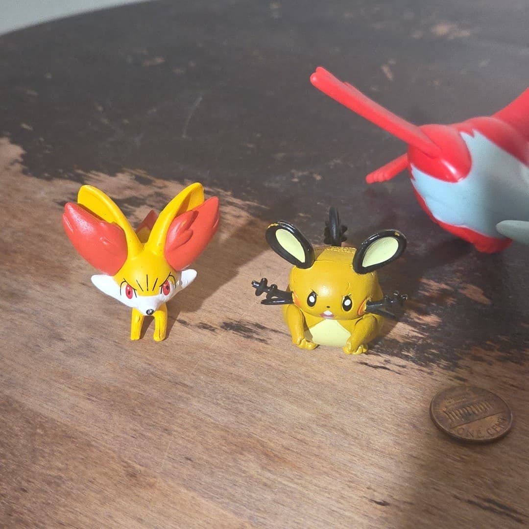 Pokemon Toys Lot Of 4 Fennekin, Raichu, Latios, and a custom-painted Pikach - Thumbnail 2