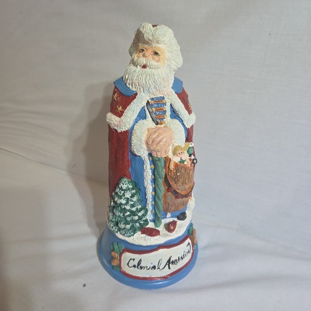 Vintage Wee Crafts Santa of Colonial America 21631 Paint Ceramic Kit Christmas