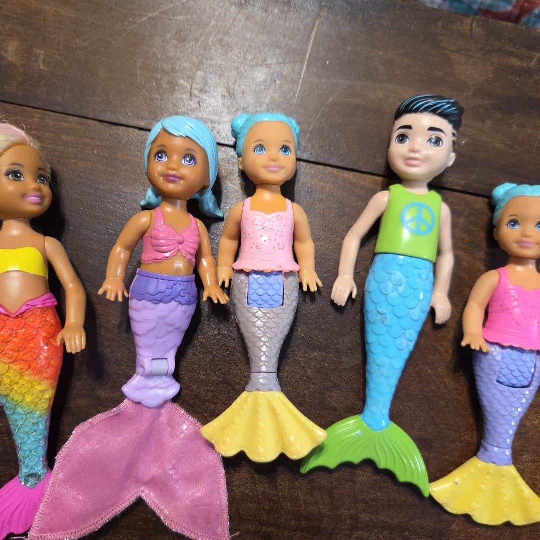 Lot Of Mermaid Dolls Barbie Mattel Disney's Arial Total Assorted - Thumbnail 3