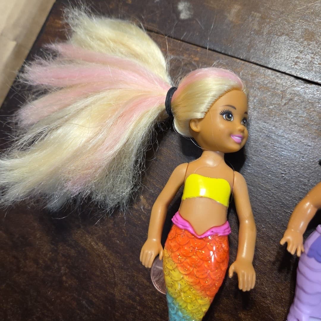 Lot Of Mermaid Dolls Barbie Mattel Disney's Arial Total Assorted - Thumbnail 11