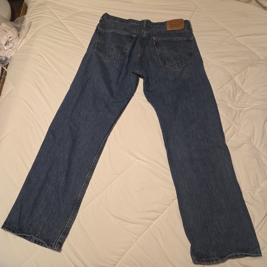 Levis 505 34x30 Made in USA for Work Pants No Holes - Thumbnail 6
