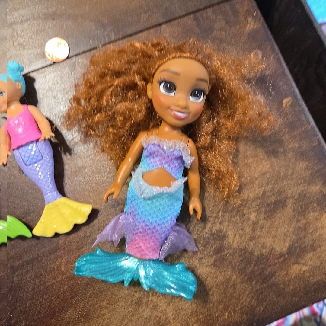 Lot Of Mermaid Dolls Barbie Mattel Disney's Arial Total Assorted - Thumbnail 6