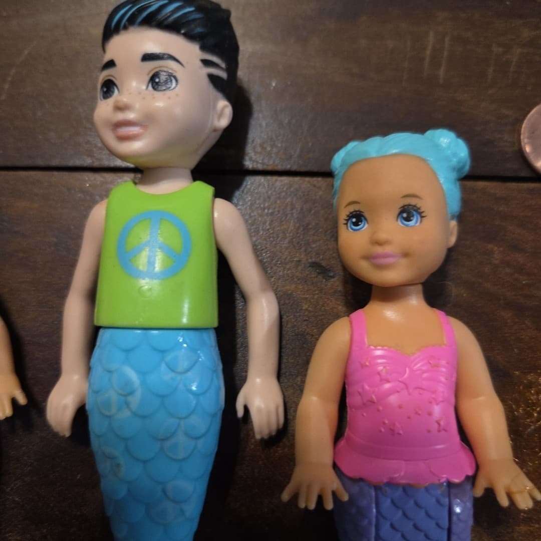 Lot Of Mermaid Dolls Barbie Mattel Disney's Arial Total Assorted - Thumbnail 9