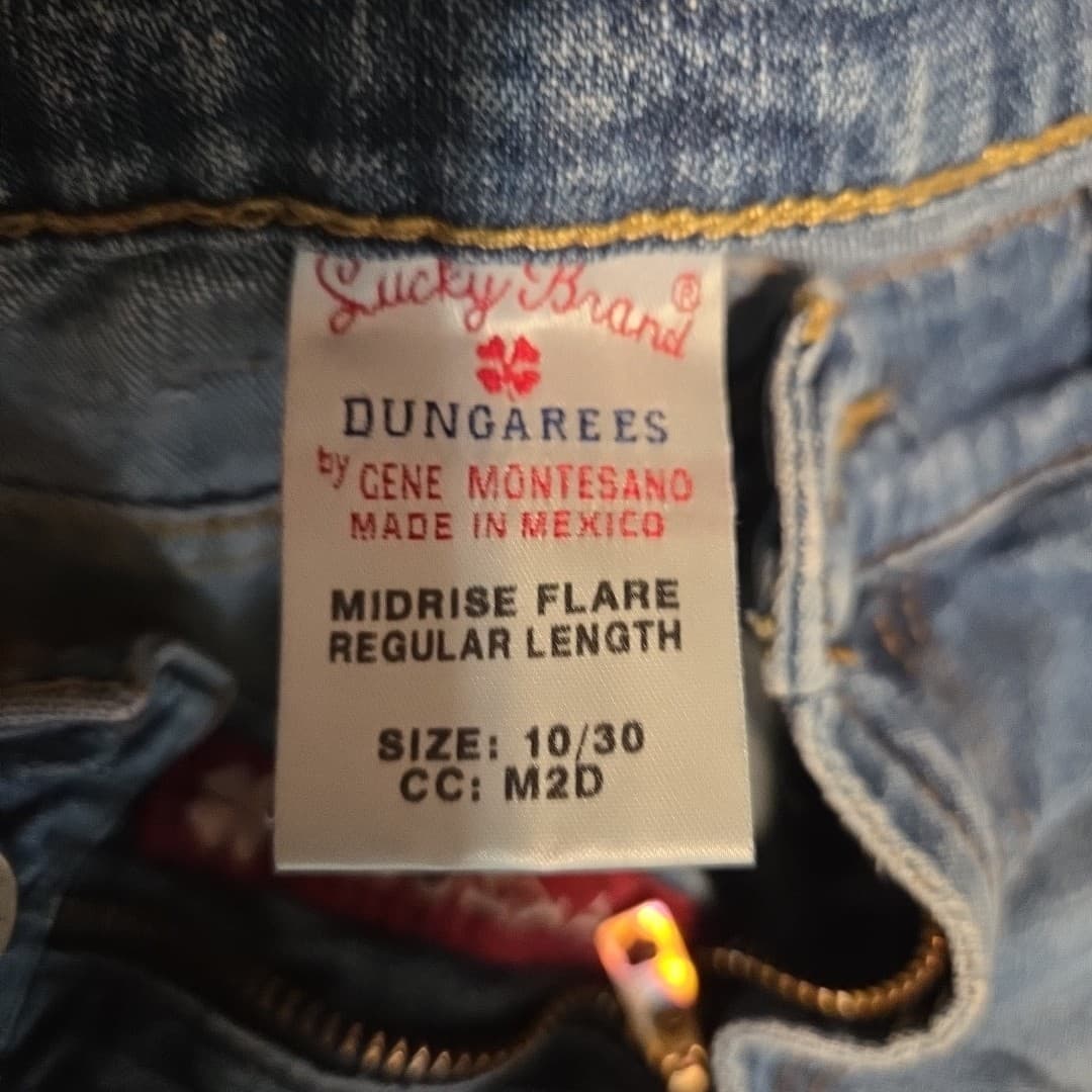 LUCKY BRAND Jean womens 10/30 Dungaree Medium wash - Thumbnail 3