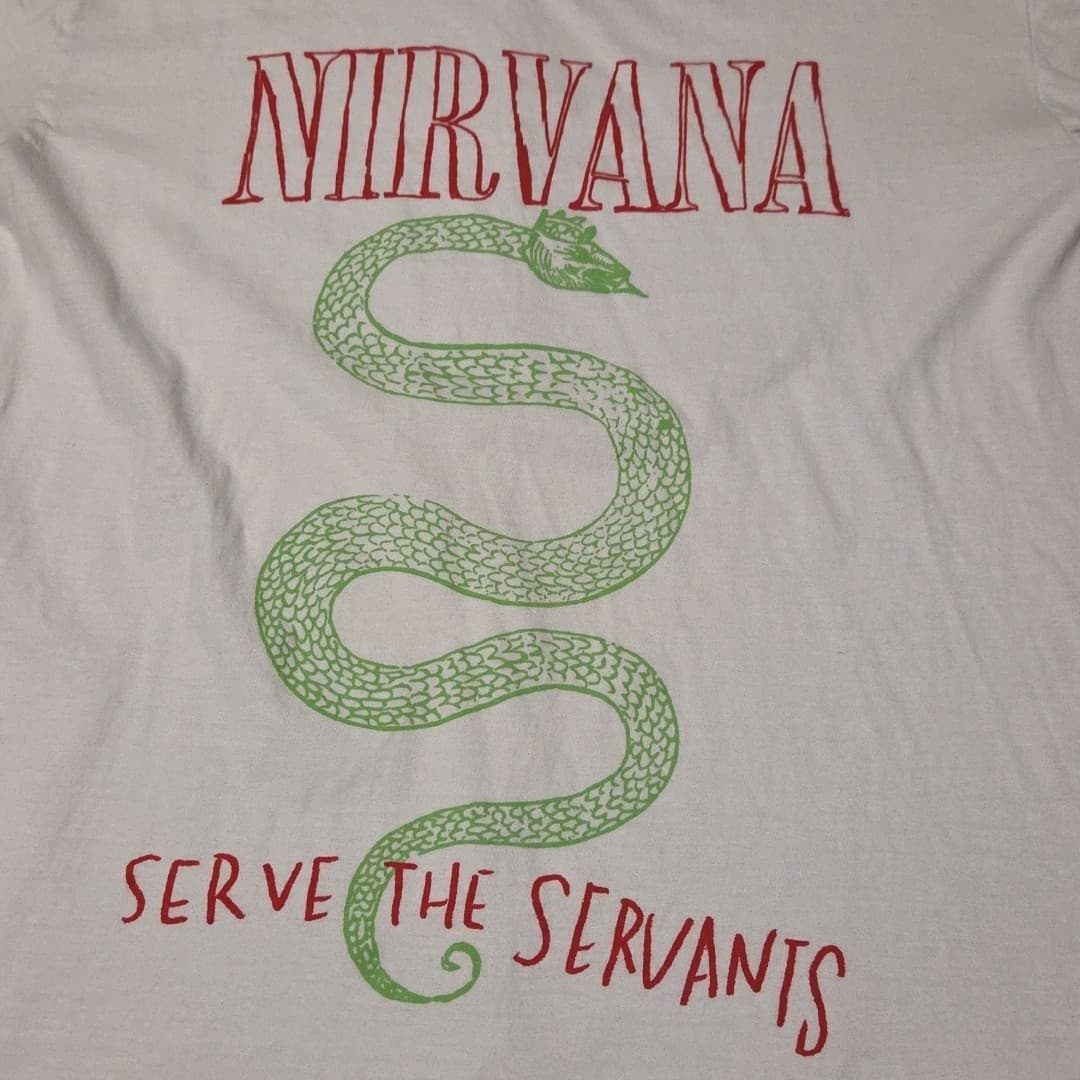 New Nirvana Band Serve The Servants Kurt Cobain Grunge M T-Shirt - Thumbnail 3