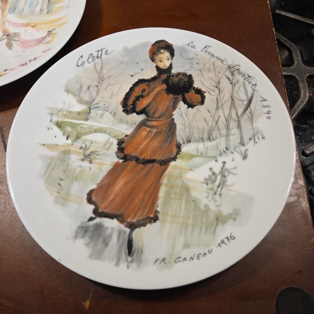 D'arceau-limoges by fr. gangav, women of french fashion, 6 plates - Thumbnail 2