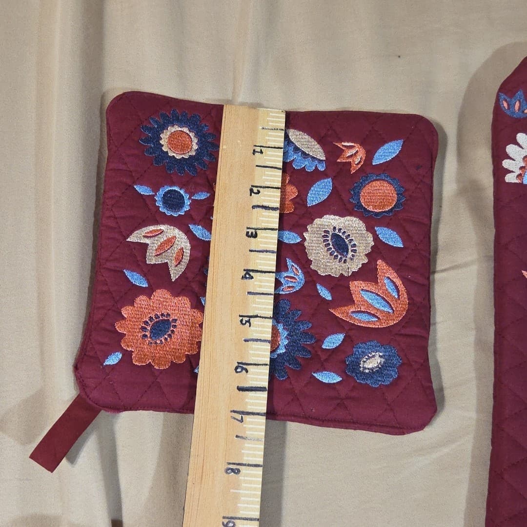 Alyssa Brieanne Oven Mit Pot Holder Set Of 2: Sweet Spring Colorway - Thumbnail 6
