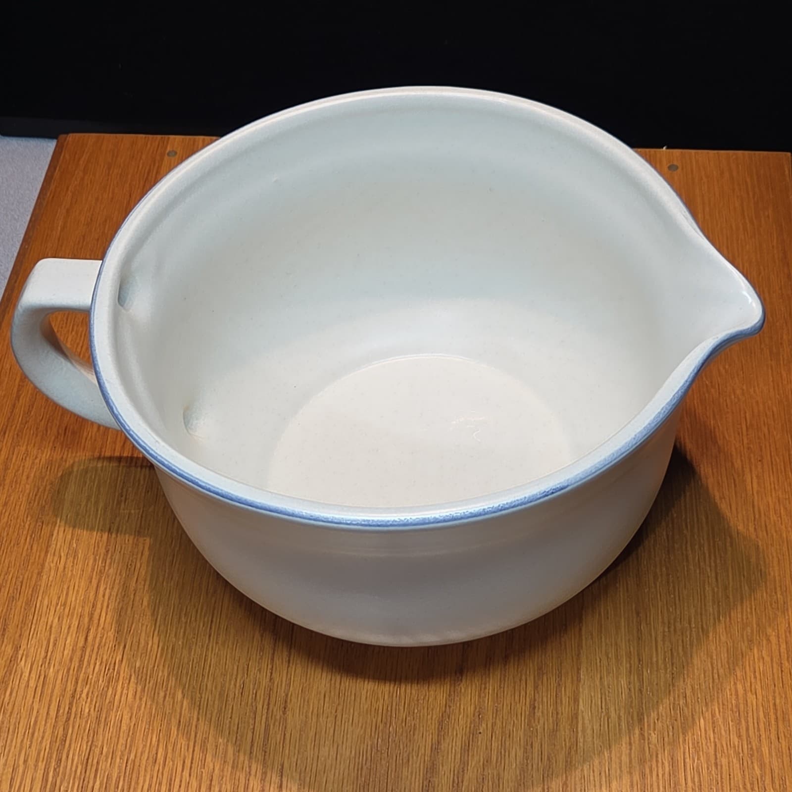 Vintage Pfalzgraff Batter Bowl 2.5 Quart Blue Yorktowne Pattern Made In USA - Thumbnail 3