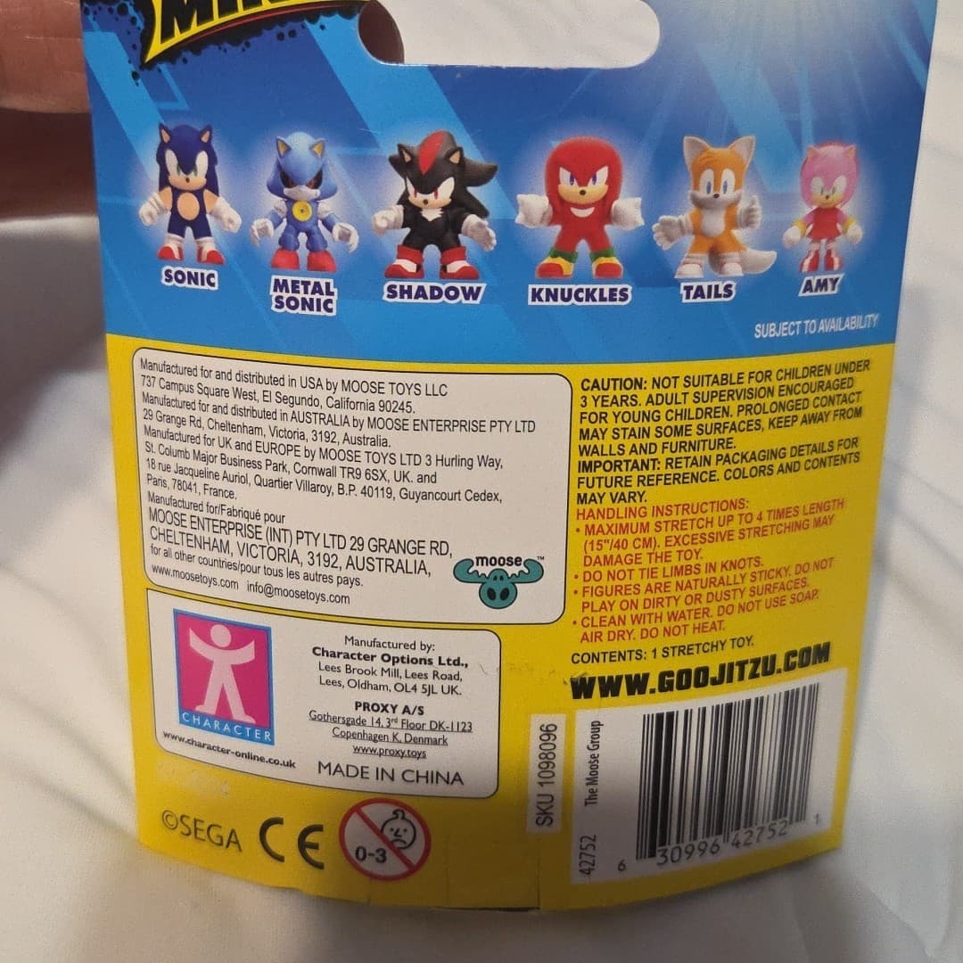 Heroes of Goo Jit Zu Minis Stretchy Heroes “SONIC” Sonic the Hedgehog Sonic 3 - Thumbnail 7