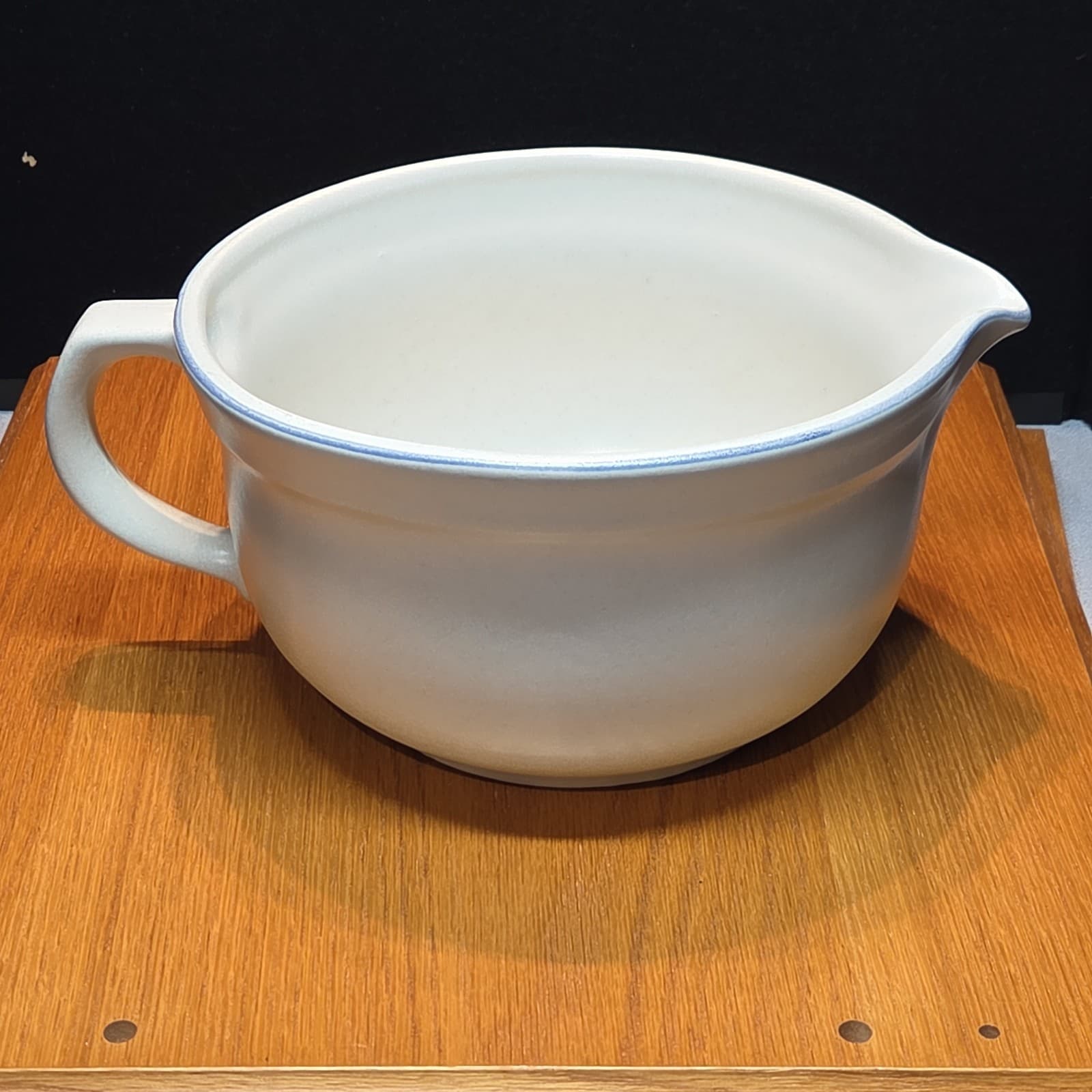 Vintage Pfalzgraff Batter Bowl 2.5 Quart Blue Yorktowne Pattern Made In USA - Thumbnail 2