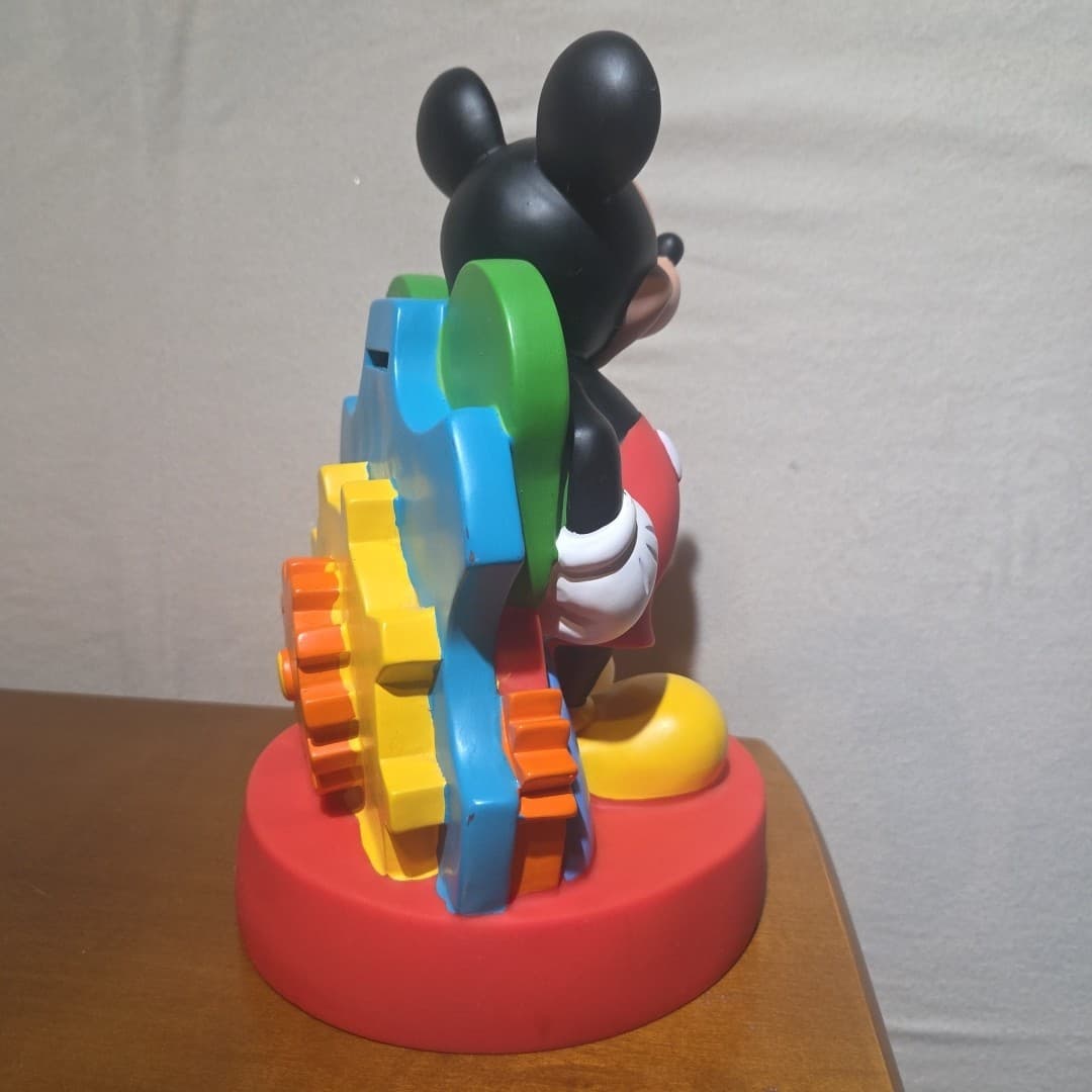 Mickey Mouse Plastic Coin Bank 10" Includes Stopper Vintage - Thumbnail 6