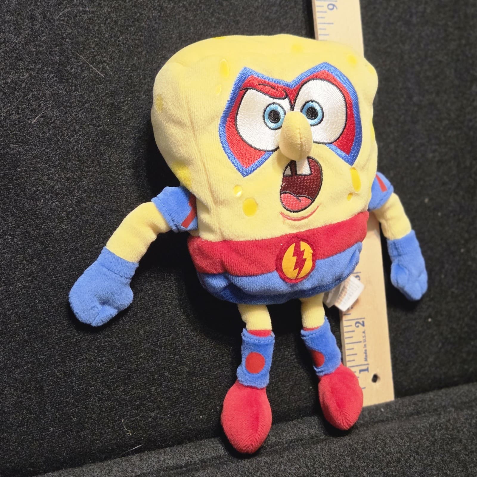 Spongebob Squarepants Superhero The Absorber Plush Toy 2008 Nickelodeon - Thumbnail 3